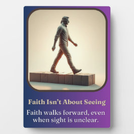 信仰は見ることではない フォトプラーク