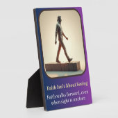 信仰は見ることではない フォトプラーク (側面)