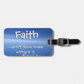 信仰は離れ無ければ帰らぬ ラゲッジタグ (正面横)