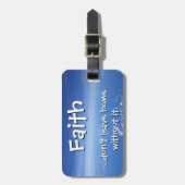信仰は離れ無ければ帰らぬ ラゲッジタグ (正面縦)