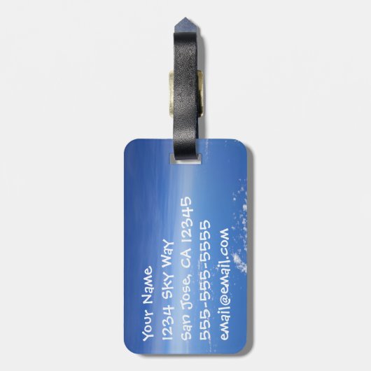 信仰は離れ無ければ帰らぬ ラゲッジタグ (裏面縦)