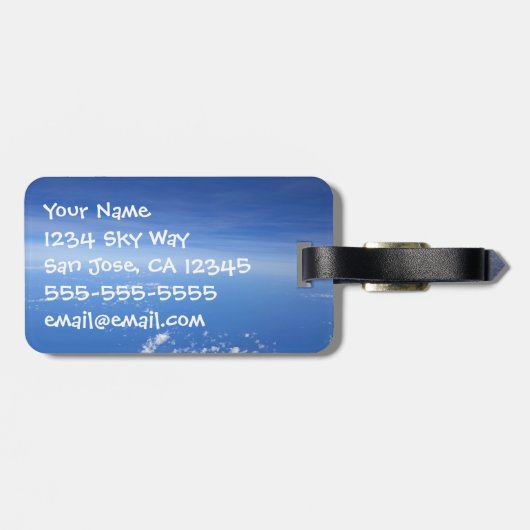 信仰は離れ無ければ帰らぬ ラゲッジタグ (裏面横)