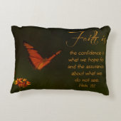 信仰は…感動的聖なる書物、 経典 アクセントクッション (裏面)