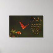 信仰は…感動的聖なる書物、 経典 キャンバスプリント (正面)