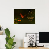 信仰は…感動的聖なる書物、 経典 ポスター (ホームオフィス)