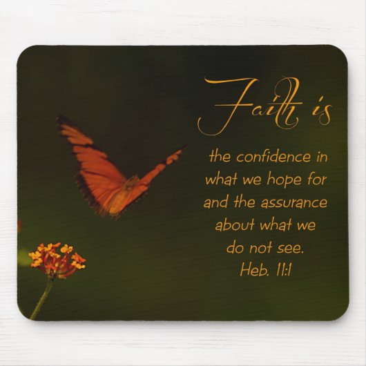 信仰は…感動的聖なる書物、 経典 マウスパッド (正面)