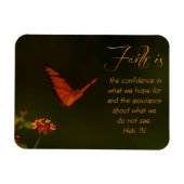 信仰は…感動的聖なる書物、 経典 マグネット (横)