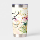 信仰は、水の色フローラ 保温保冷タンブラー (背面)