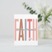 信仰は、神に山を移動す信じることができる、ジェーを信頼する ポストカード (スタンド正面)