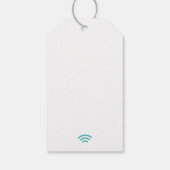 信仰はWiFiのようなもの キリスト教の面白い引用アート ギフトタグ (裏面)