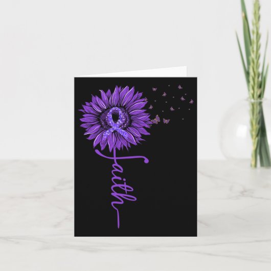 信仰ひまわりパープルハイマー認識度 カード (正面)