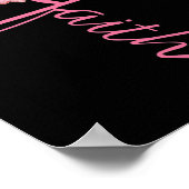 信仰ひまわりピンクリボン胸がん待ち ポスター (角)