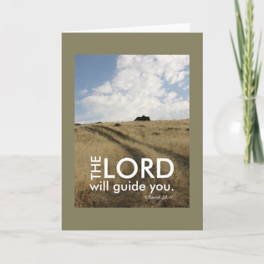 信仰やる気を起こさせる指導旅行 カード (正面)