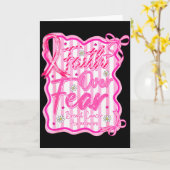 信仰よりも恐怖 十字架 乳がん啓発 クリス カード (黄色い花)