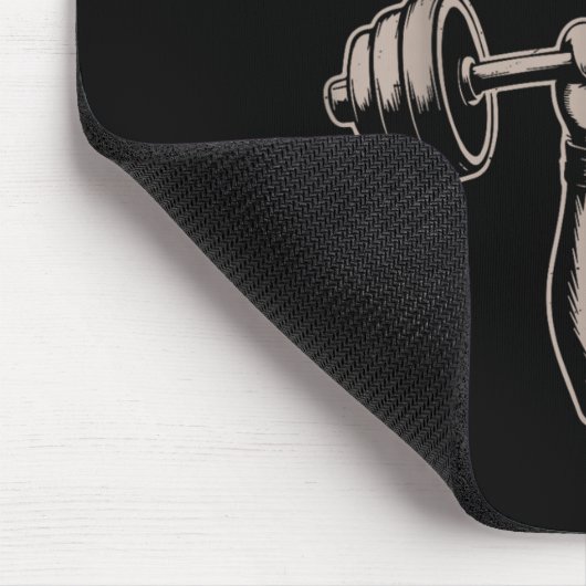 信仰よりも恐怖 面白いクリスチャン トレーニング ジム イエス マウスパッド (コーナー)