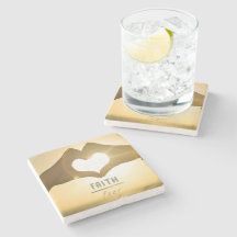 信仰より恐怖 ストーン ドリンクコースター