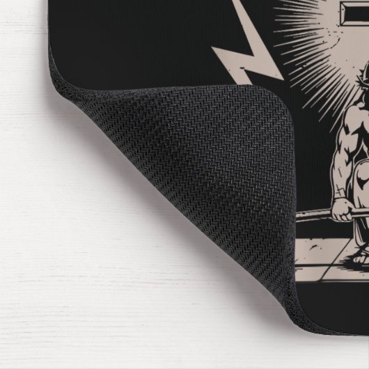 信仰より恐怖 面白いクリスチャン トレーニング ジム ジェスス マウスパッド (コーナー)