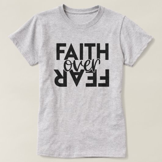 信仰より恐怖 Tシャツ (デザイン正面)