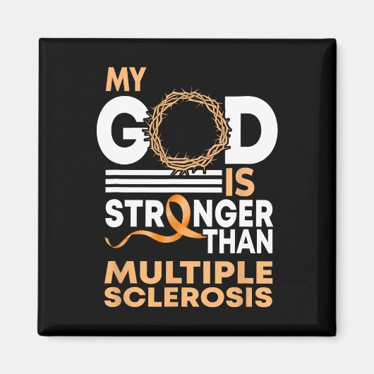 信仰わたしの神は多発性硬化症Aより強い マグネット (正面)