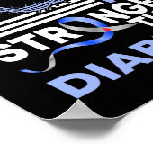 信仰わたしの神は糖尿病よりも強い認識度 ポスター (角)