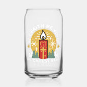 信仰をあなたの最も明るいスターキャンドルアートにしなさい ガラス缶 (裏面)