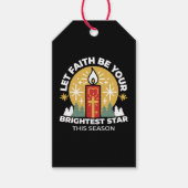 信仰をあなたの最も明るいスターキャンドルアートにしなさい ギフトタグ (正面)