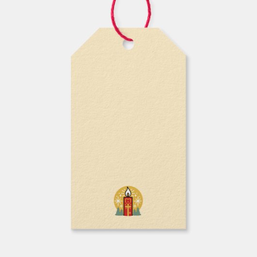 信仰をあなたの最も明るいスターキャンドルアートにしなさい ギフトタグ (裏面)