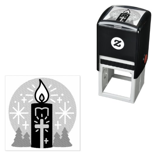 信仰をあなたの最も明るいスターキャンドルアートにしなさい セルフインキングスタンプ (インサイチュ)