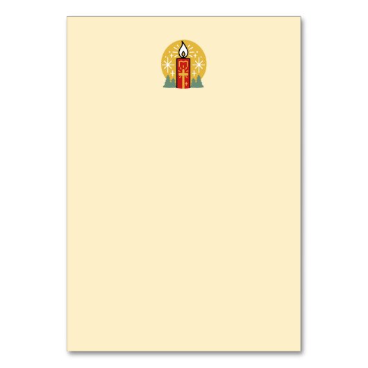 信仰をあなたの最も明るいスターキャンドルアートにしなさい テーブルナンバー (裏面)