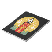 信仰をあなたの最も明るいスターキャンドルアートにしなさい ノートパッド (回転)