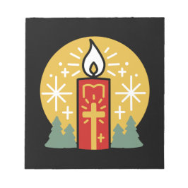 信仰をあなたの最も明るいスターキャンドルアートにしなさい ノートパッド