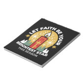 信仰をあなたの最も明るいスターキャンドルアートにしなさい ノートパッド (回転)