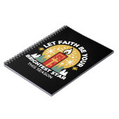 信仰をあなたの最も明るいスターキャンドルアートにしなさい ノートブック (左側)