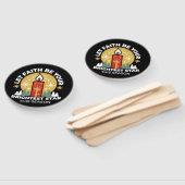 信仰をあなたの最も明るいスターキャンドルアートにしなさい ハンドファン (組立なし)