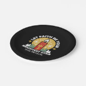 信仰をあなたの最も明るいスターキャンドルアートにしなさい ペーパープレート (アングル)