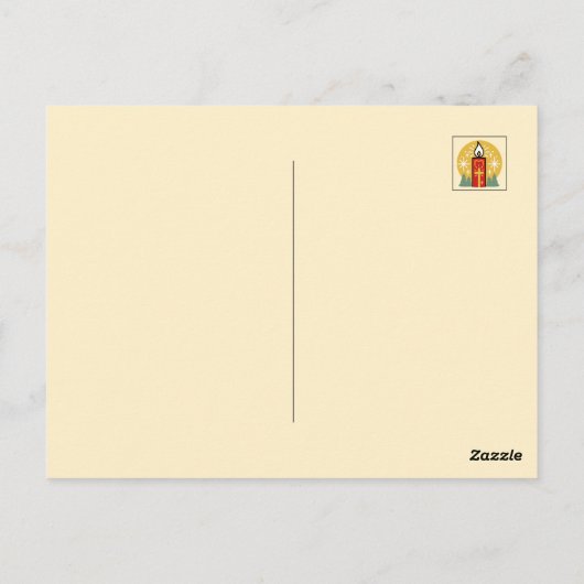 信仰をあなたの最も明るいスターキャンドルアートにしなさい ポストカード (裏面)