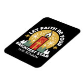 信仰をあなたの最も明るいスターキャンドルアートにしなさい マグネット (左側)