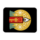 信仰をあなたの最も明るいスターキャンドルアートにしなさい マグネット (横)