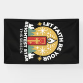 信仰をあなたの最も明るいスターキャンドルアートにしなさい 横断幕 (横)