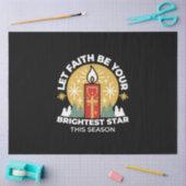 信仰をあなたの最も明るいスターキャンドルアートにしなさい 薄葉紙 (クラフト)