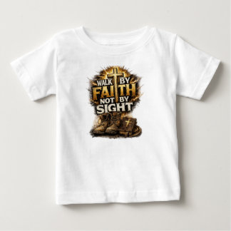 信仰をもって歩め 見たものを頼むな ベビーTシャツ