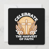 信仰を収穫で祝う - インスピレーション・アート 招待状 (正面)