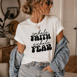 信仰を吸い込んで恐怖を吐き出そう、キュートなレトロインスピレーション Tシャツ