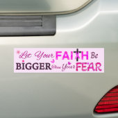 信仰を大きくしなさい バンパーステッカー (車上)
