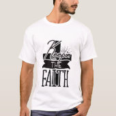 信仰を守る – クリスチャン Tシャツ (正面)