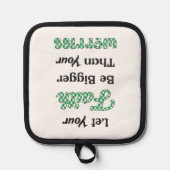 信仰を守ろう – 緑を守ろう 鍋敷き (正面)