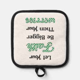 信仰を守ろう – 緑を守ろう 鍋敷き