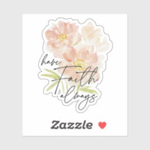 信仰を常に水の色の花クリスチャン