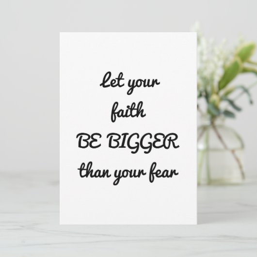 信仰を恐れより大きくしなさい 招待状 (スタンド正面)