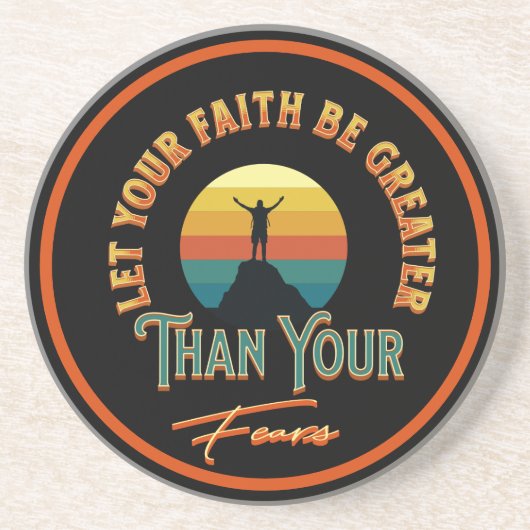 信仰を恐れより大きくせよ コースター (正面)